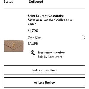 Saint Laurent Wallet on a Chain